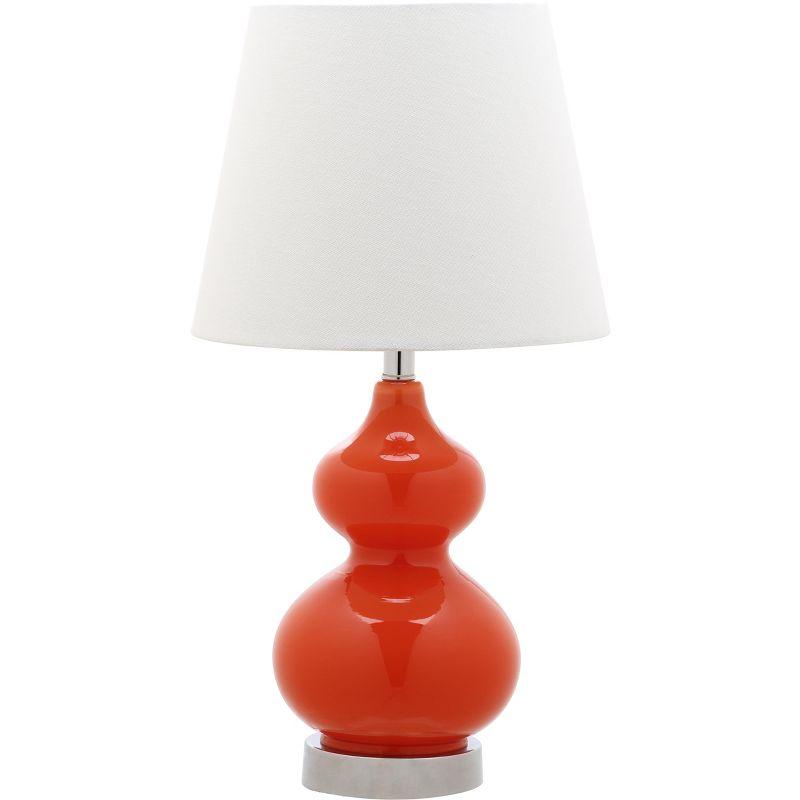 Eva Double Mini Table Lamp - KID4086 - Orange - Safavieh Kids