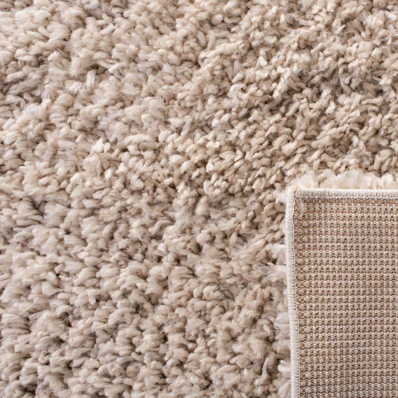 August Shag AUG200 Power Loomed Indoor Area Rug - Beige - 5'3"x7'6" - Safavieh