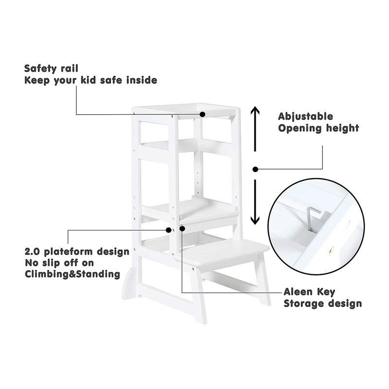 SDADI White 2 - Step Stool