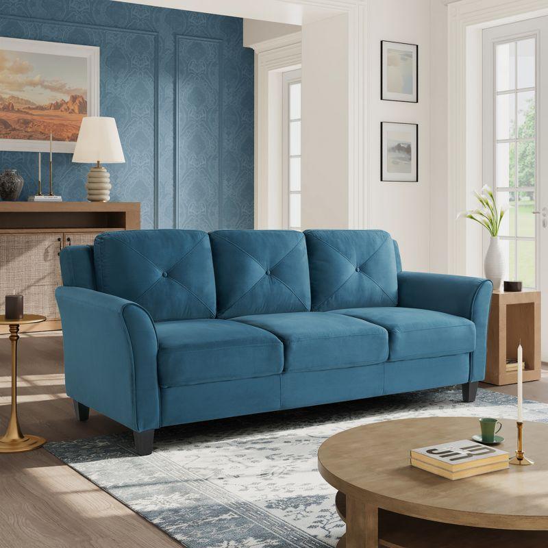 Lifestyle Solutions Harper Sofa Blue Velvet