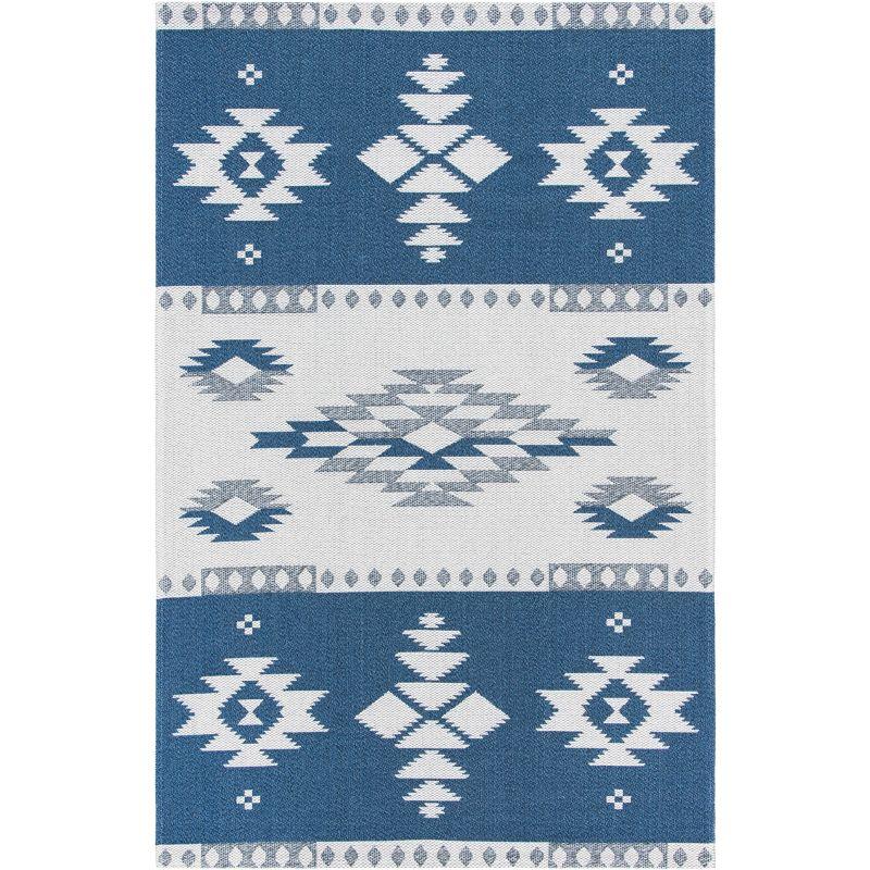 Augustine Square Flatweave Black Viscose 8' Area Rug