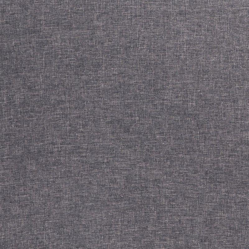 Flash Furniture Hudson Mid-Century Modern Loveseat Sofa with Tufted Faux Linen Upholstery & Solid Wood Legs in Dark Gray