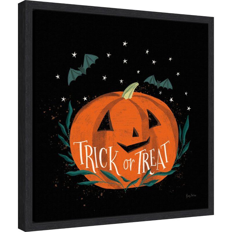 Amanti Art Cute Halloween II by Becky Thorns Canvas Wall Art Print Framed 16 x 16-in.