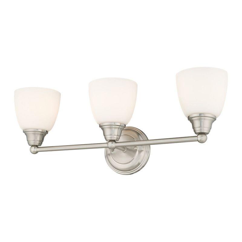 Livex Lighting Somerville 3 - Light Vanity in  Brushed Nickel