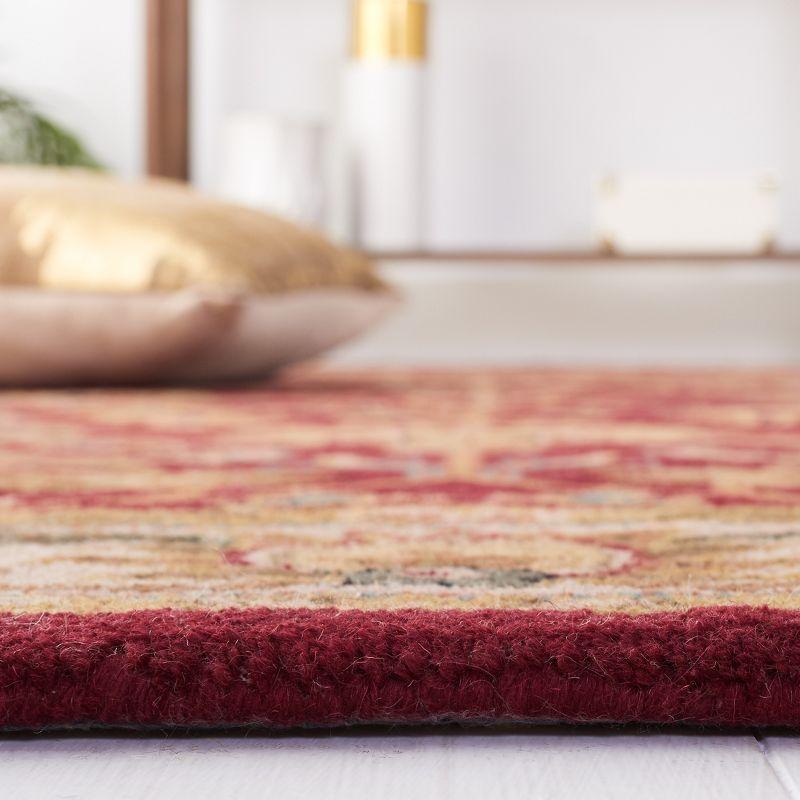 Heritage HG628 Hand Tufted Runner Rug - Red/Ivory - 2'3"x8' - Safavieh.