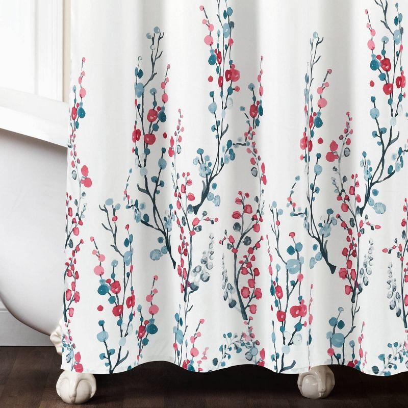 Mirabelle Watercolor Floral Floral Shower Curtain