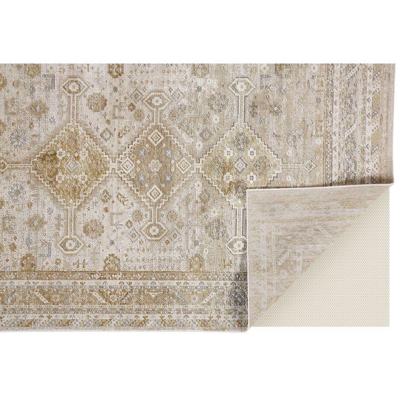 Aura Modern Persian Gold/Ivory Area Rug