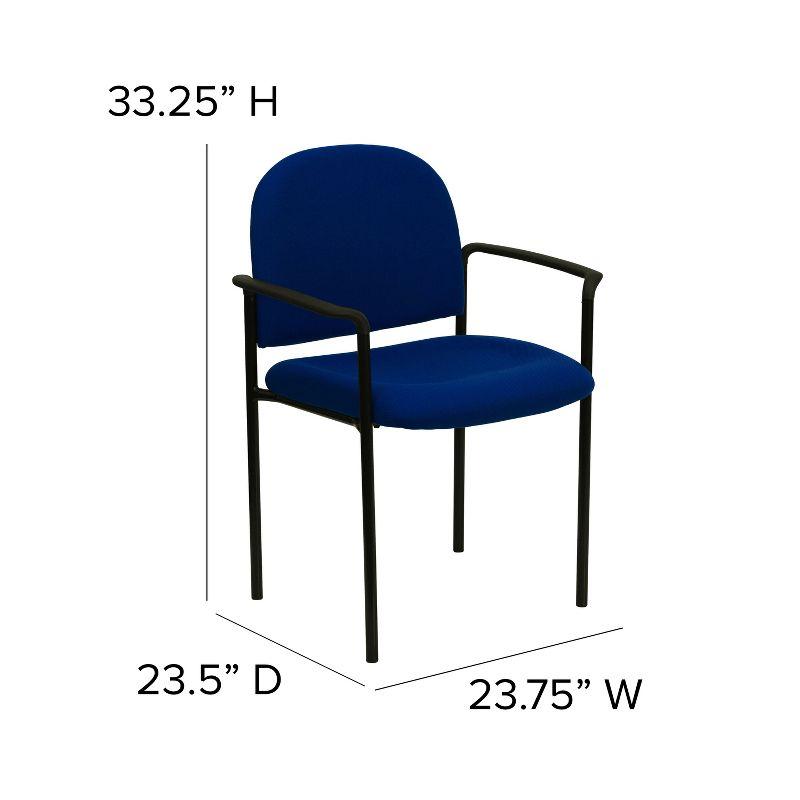 Flash Furniture Prather Tania Comfort Upholstered Stackable Side Reception Chair