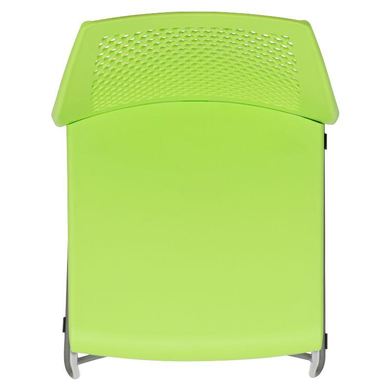 Flash Furniture Antonia 661 lb. Capacity Stack Chair with Air-Vent Back and Powder Coated Sled Base