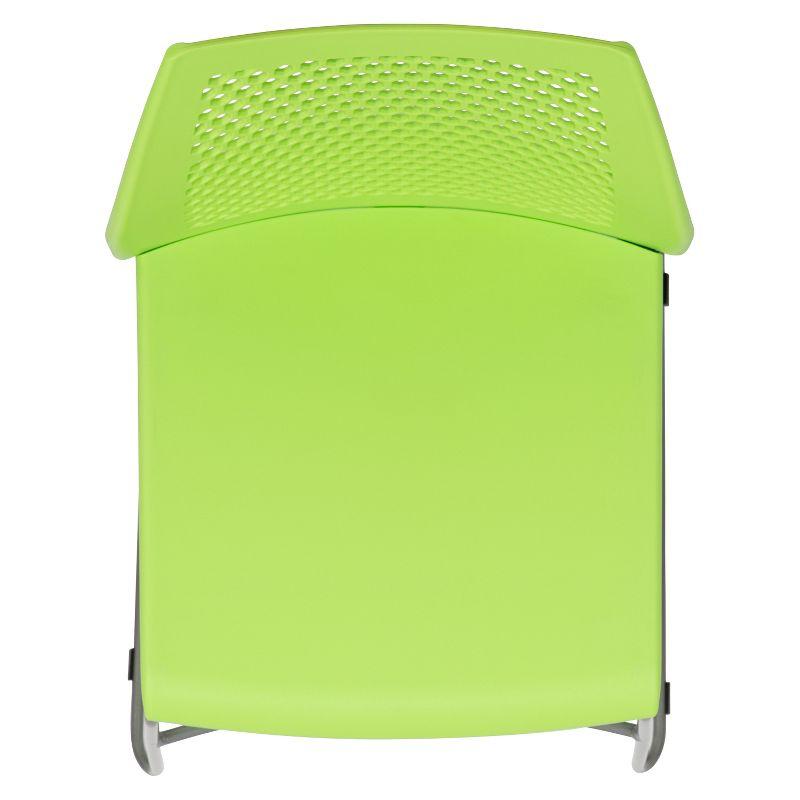 Antonia 661 lb. Capacity Stack Chair with Air-Vent Back and Powder Coated Sled Base