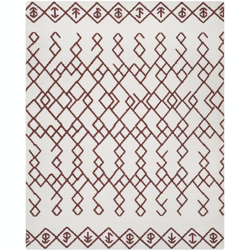 Cedar Brook CDR501 Loomed Indoor Area Rug - Ivory/Rust - 8'x10' - Safavieh