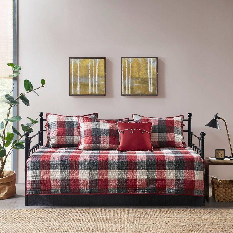 Ridge 3 Piece Reversible Plaid Daybed Cover Set