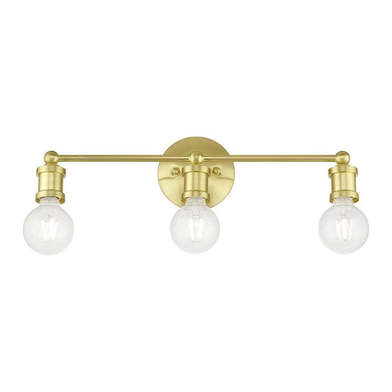 Livex Lighting Lansdale 3 - Light Vanity in  Satin Brass