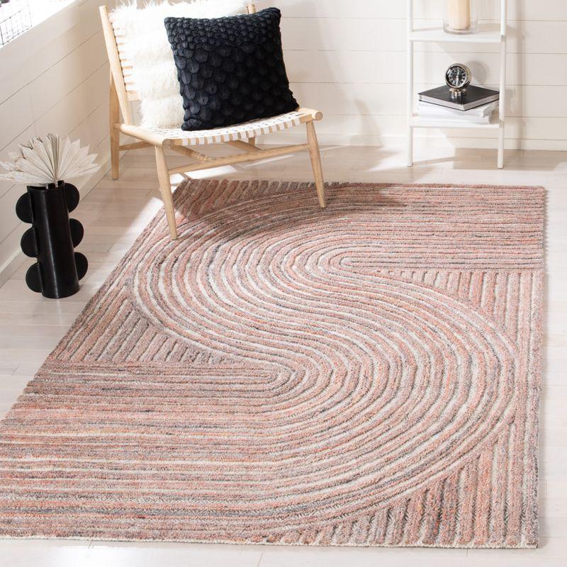 Southampton SHA301 Hand Tufted Indoor Area Rug - Rust - 5'x8'- Safavieh