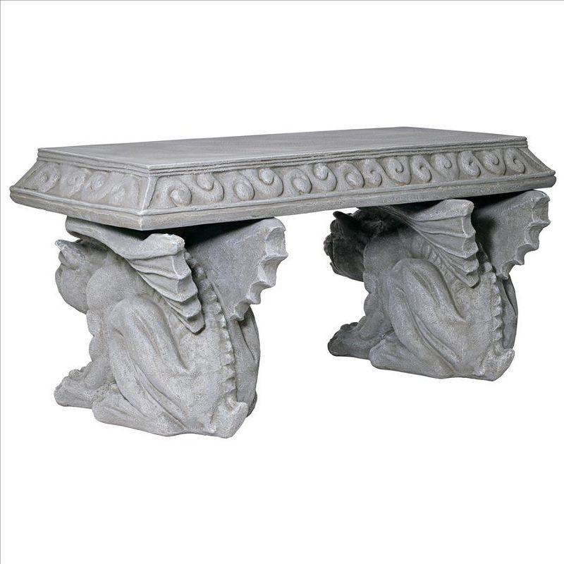 Gargoyle Resin Outdoor Bench