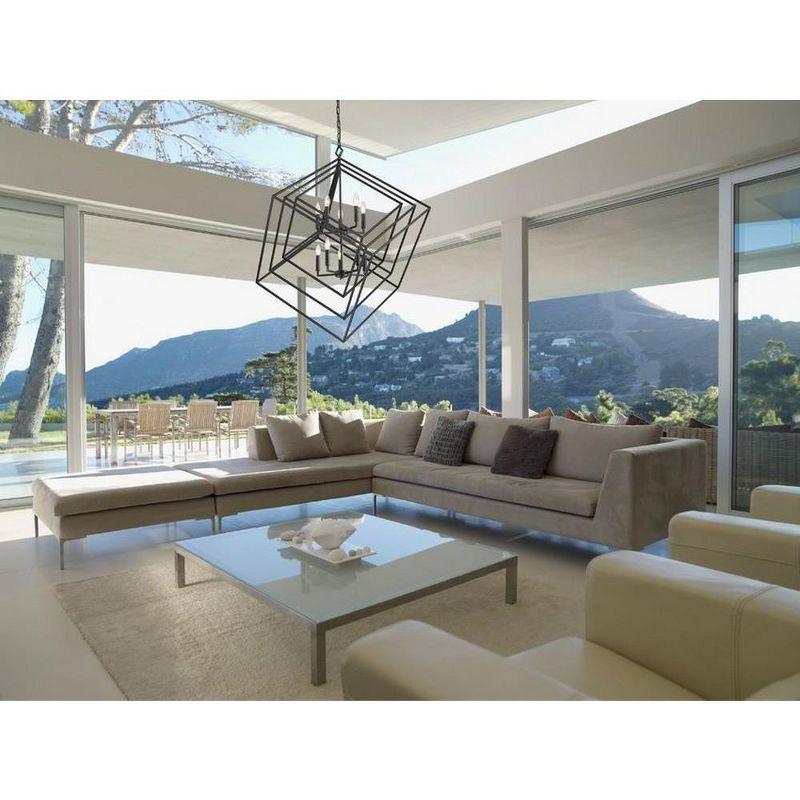 Z-Lite Euclid 10 - Light Chandelier in  Matte Black