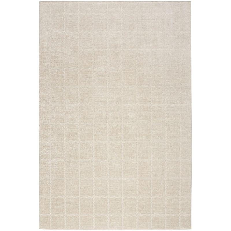 Nourison Serenity Home Geometric 6' x 9' Ivory Cream Indoor Area Rug