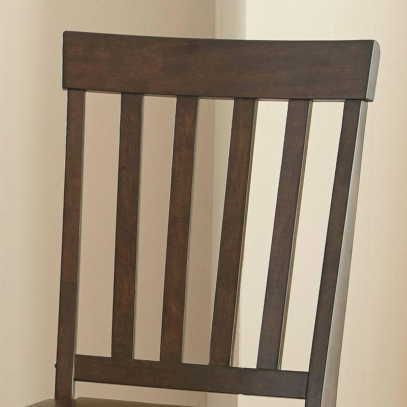 Set of 2 Cayla Side Chair Dark Oak - Steve Silver Co.: Wood Frame, Slat Back, Armless Design, 250lb Capacity