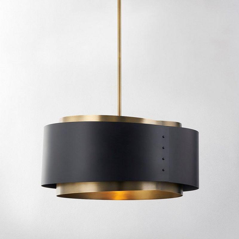 Roux Pendant Light by Colin King x Troy Lighting - Brass and Black / 25" Dia