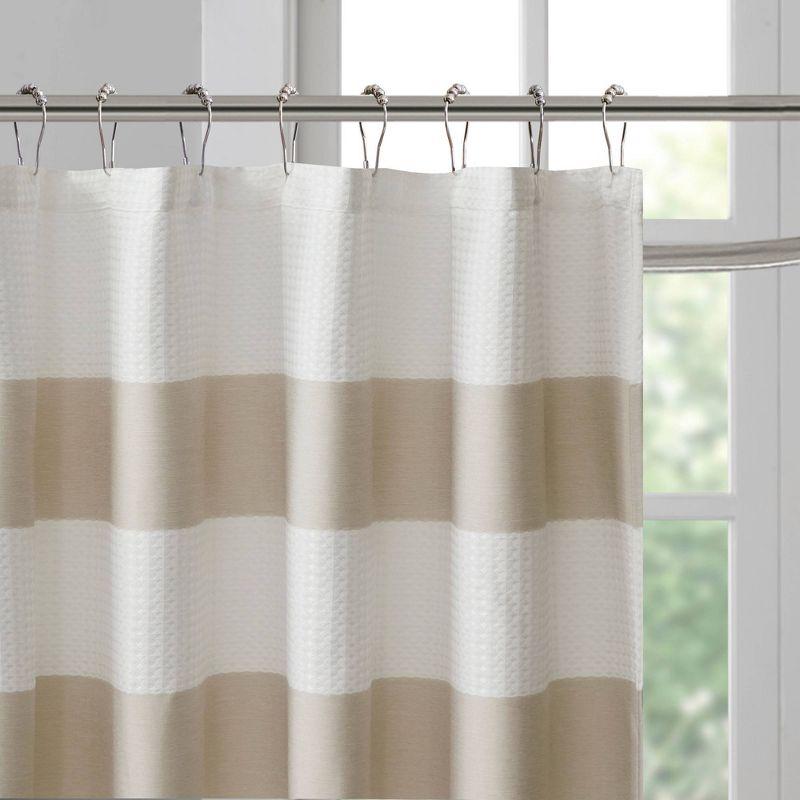 Striped Single Shower Curtain