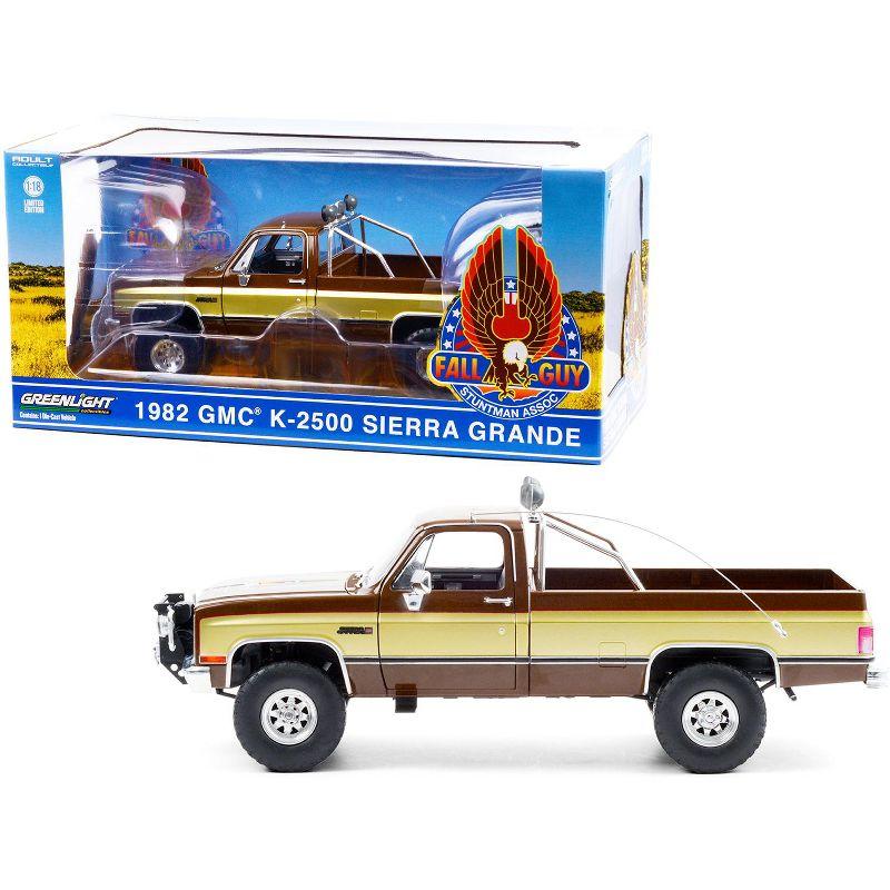 1982 GMC K-2500 Sierra Grande Pickup Truck Brown "The Fall Guy" (1981-1986) TV Series 1/18 Diecast Model Car by Greenlight
