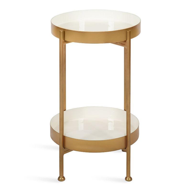 Kate and Laurel Nira Two-Tiered Metal Side Table