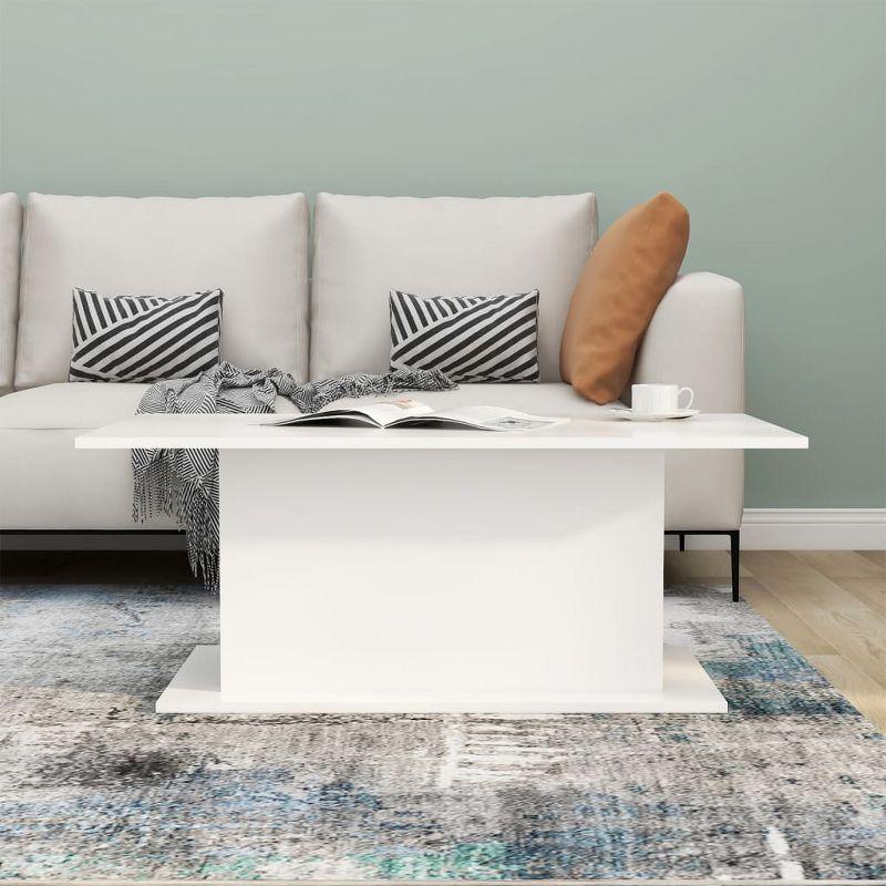 vidaXL Coffee Table White 40.2"x21.9"x15.7" Engineered Wood