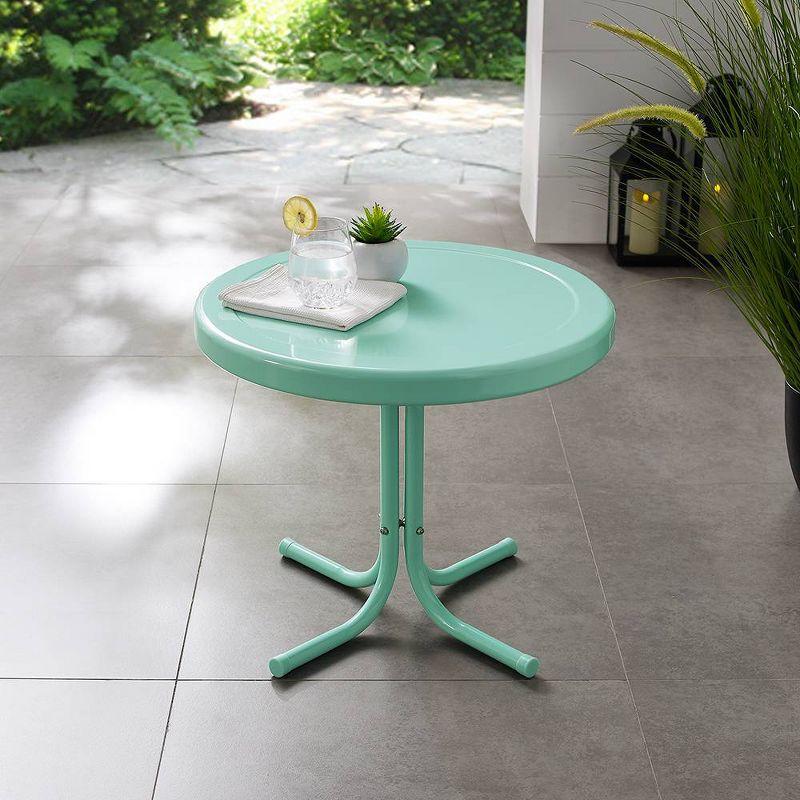 Crosley Retro Metal Patio Side Table