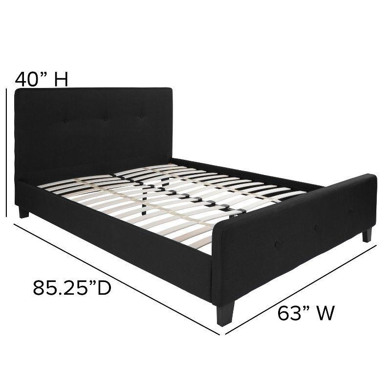 Flash Furniture Tribeca Button Tufted Upholstered Platform Bed