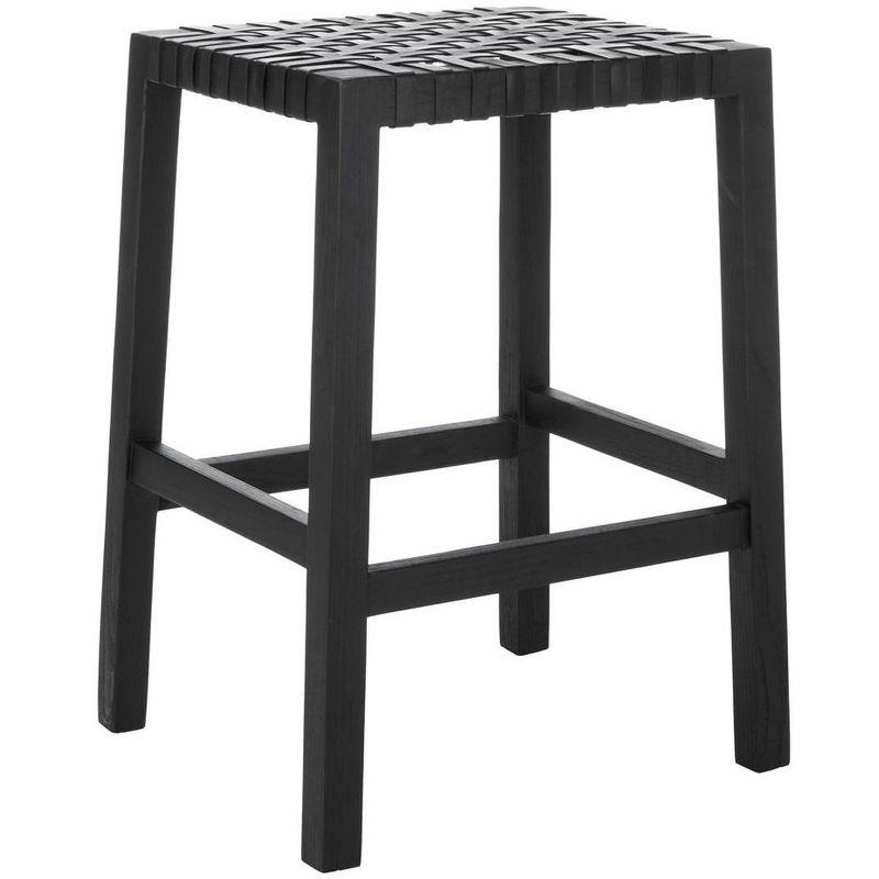 Capri Counter Stool - BST1009 - Black/Black - Safavieh