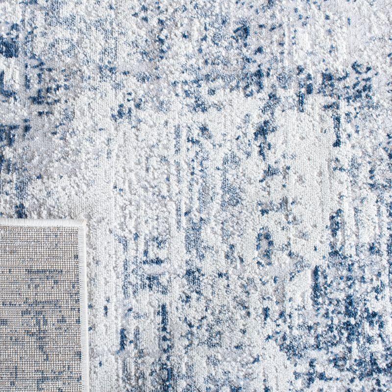 Amelia ALA700 Power Loomed Area Rug - Ivory/Navy - 6'7"x6'7" - Safavieh.