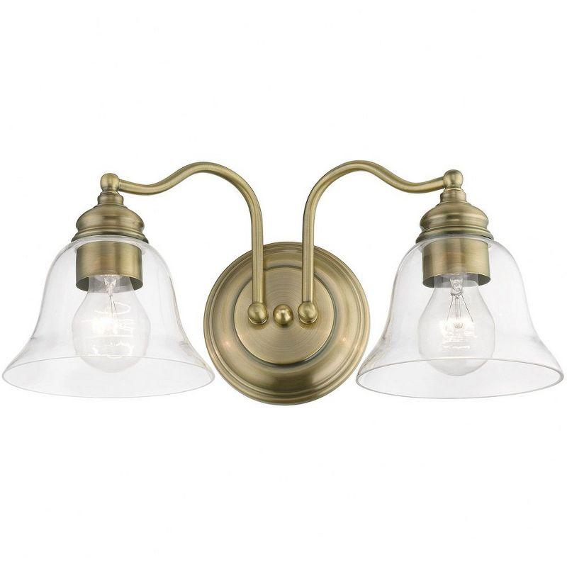 Livex Lighting Moreland 2 - Light Vanity in  Antique Brass