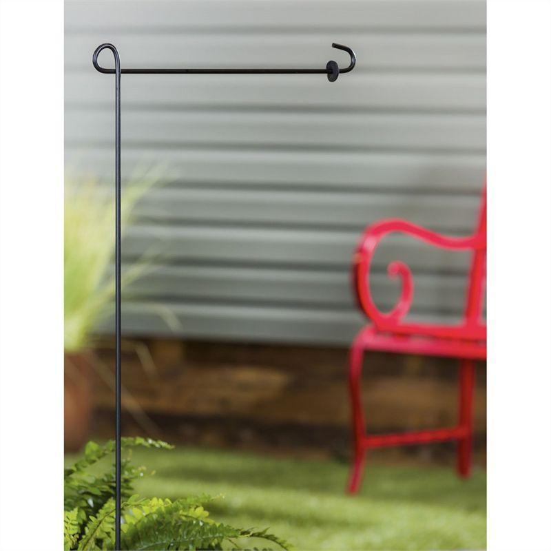 Evergreen Flag Elegant Sturdy Metal Garden Flag Stand - 18" Long x 44" High