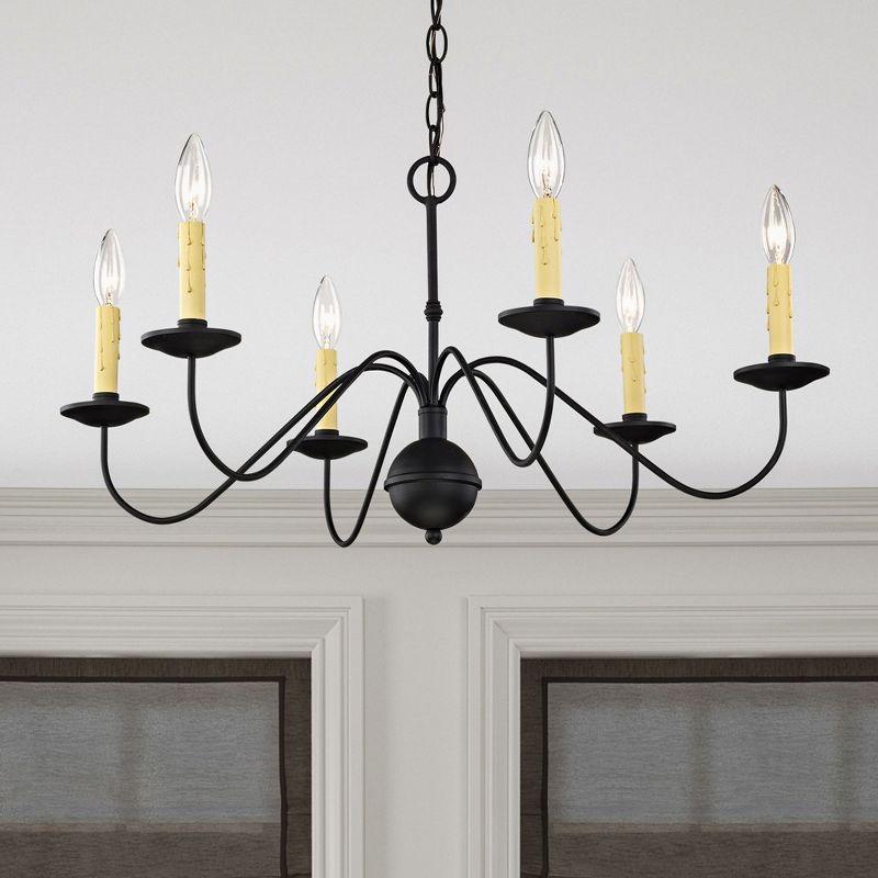 Livex Lighting Heritage 6 - Light Chandelier in  Black