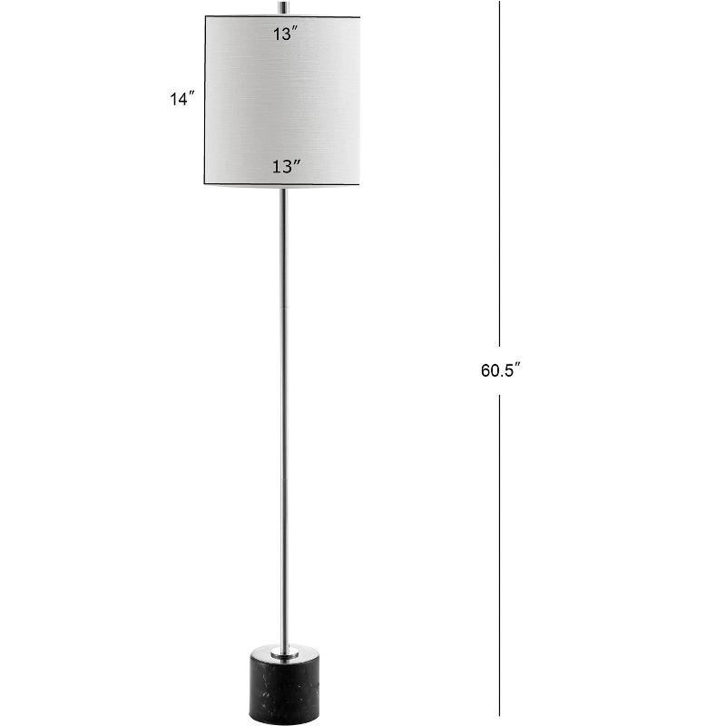 JONATHAN Y Levitt Marble/Metal LED Floor Lamp