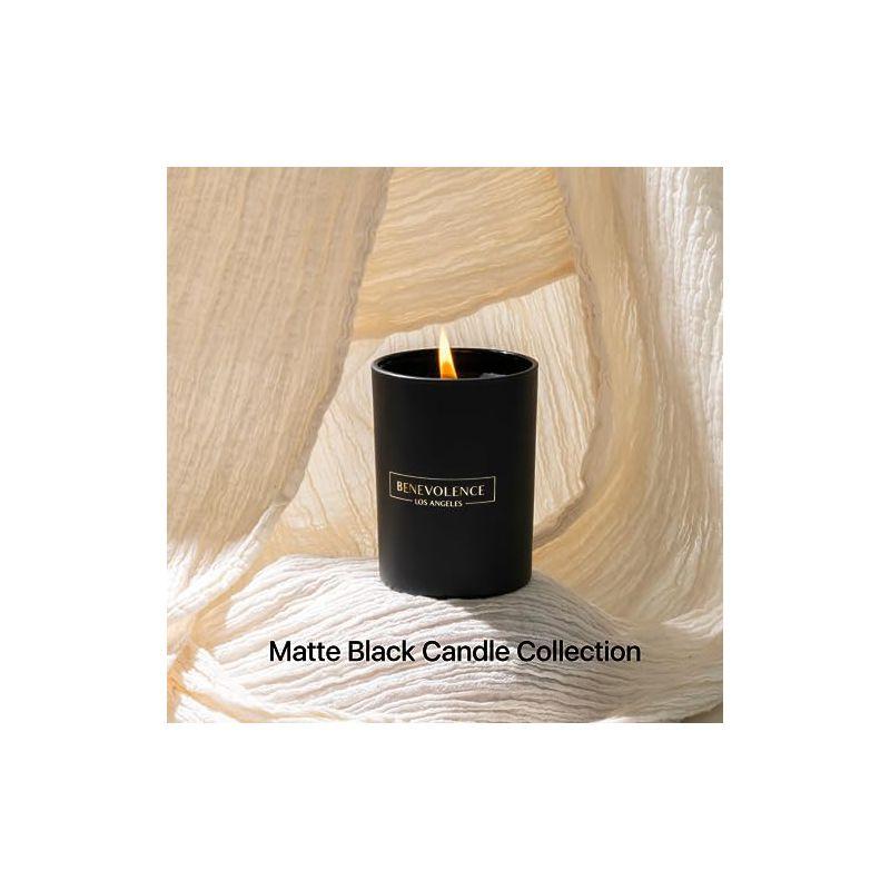 Benevolence LA  Black Wax  Scented Candle With Santal Scent- 10 oz