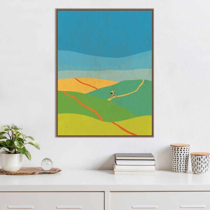 Amanti Art Evening Hill Climb by Jon Downer Canvas Wall Art Print Framed 23 x 30-in.