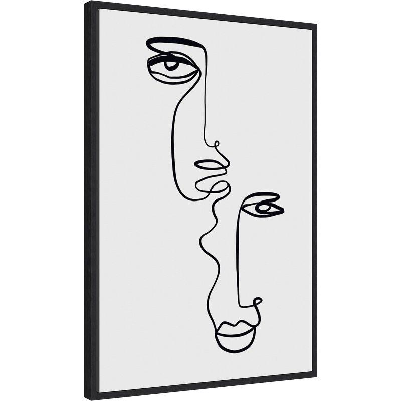 Amanti Art Faces 2 by Design Fabrikken Canvas Wall Art Print Framed 23 x 33-in.