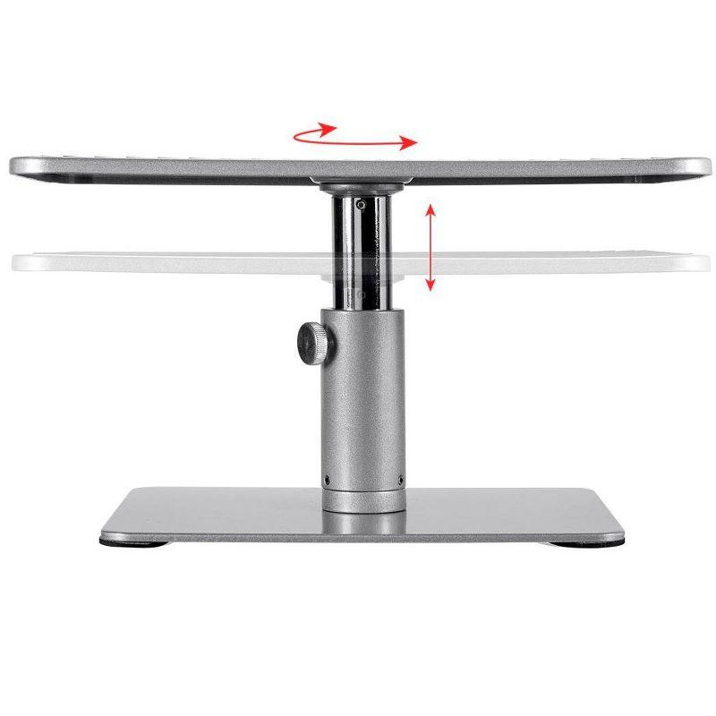 Monoprice Universal Monitor Riser Stand - Silver Perfect For Raising Your Monitor About 4.7 to 6.7 Inches - Workstream Collection