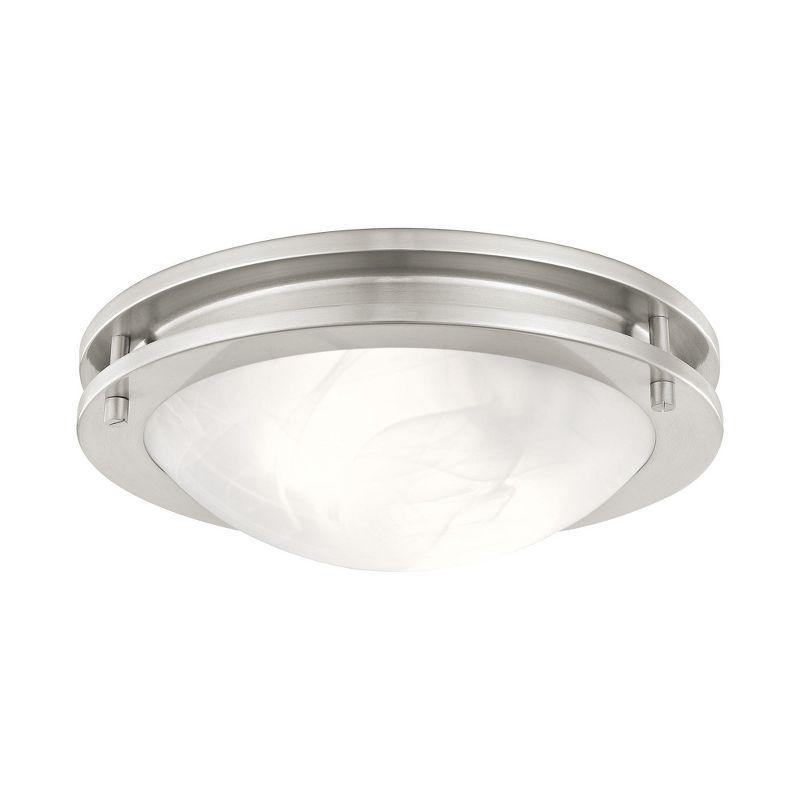 Livex Lighting Ariel 2 - Light Flush Mount in  Brushed Nickel
