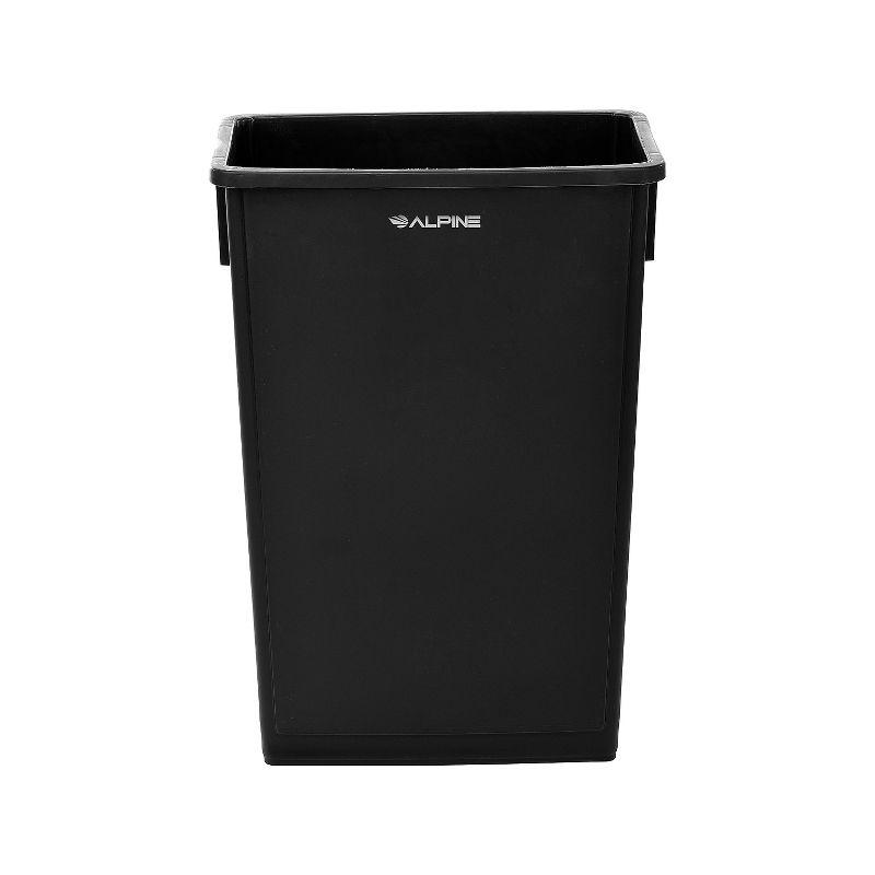 23 Gallon Recyling Indoor Commercial Trash Can with Drop Slot Lid and Dolly