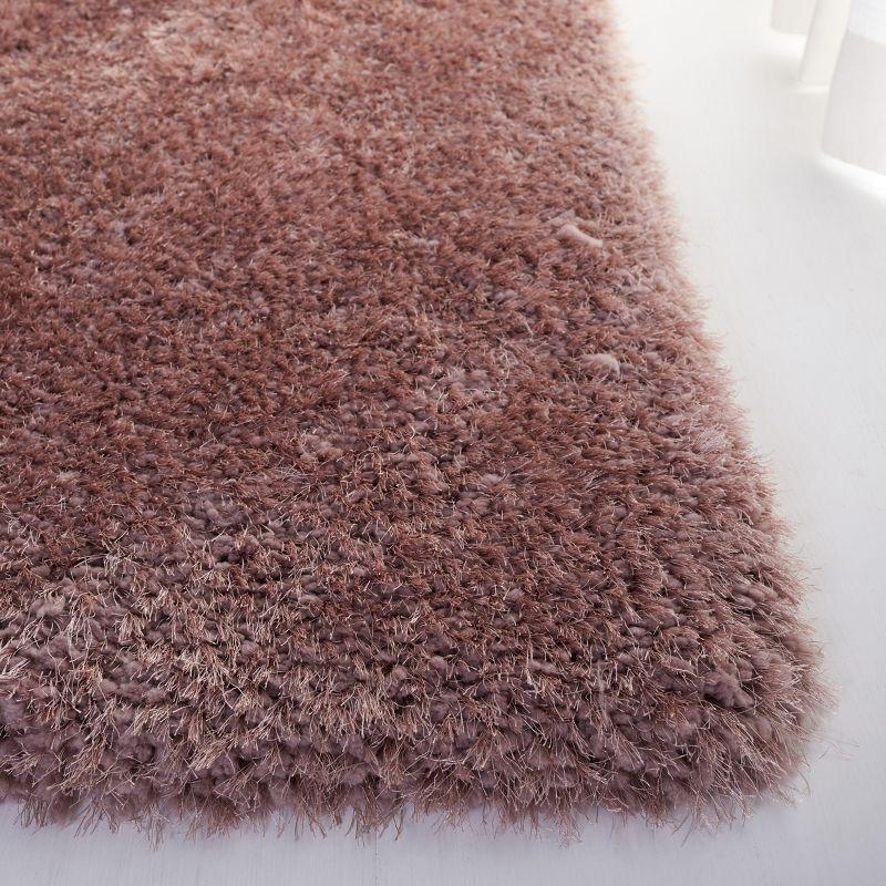 Luxe Shag SGX160 HAND TUFTED Area Rug - Brown - 8'x10' - Safavieh.