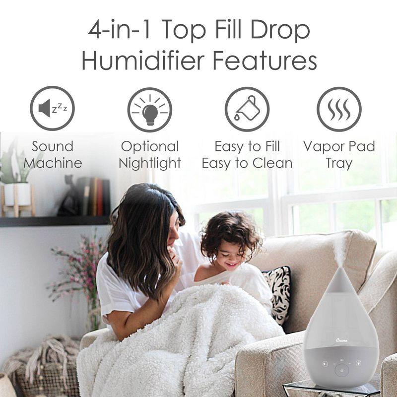 Crane Drop 4-in-1 Ultrasonic Cool Mist Humidifier with Sound Machine - 1gal