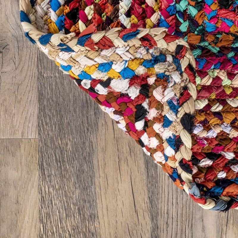 Nuloom Tammara Bohemian Hand Braided Indoor Area Rug, Square 6', Multi