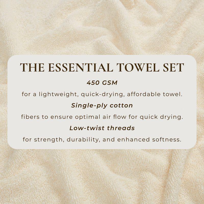 Hokku Designs Super Soft 100% Cotton Quick-Dry Bath Towels (Set of 4)