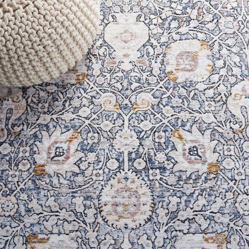 Moondust MND650 Power Loomed Area Rug - Ivory/Grey - 4'x6' - Safavieh.