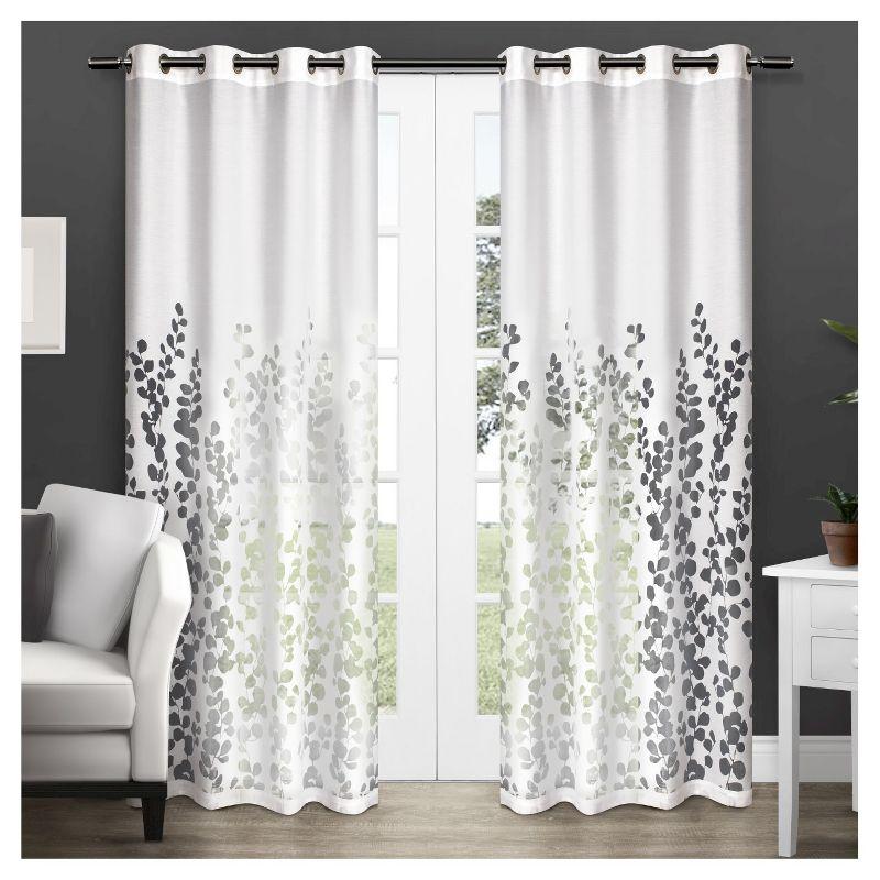 Cangelosi Cotton Blend Sheer Curtain Pair