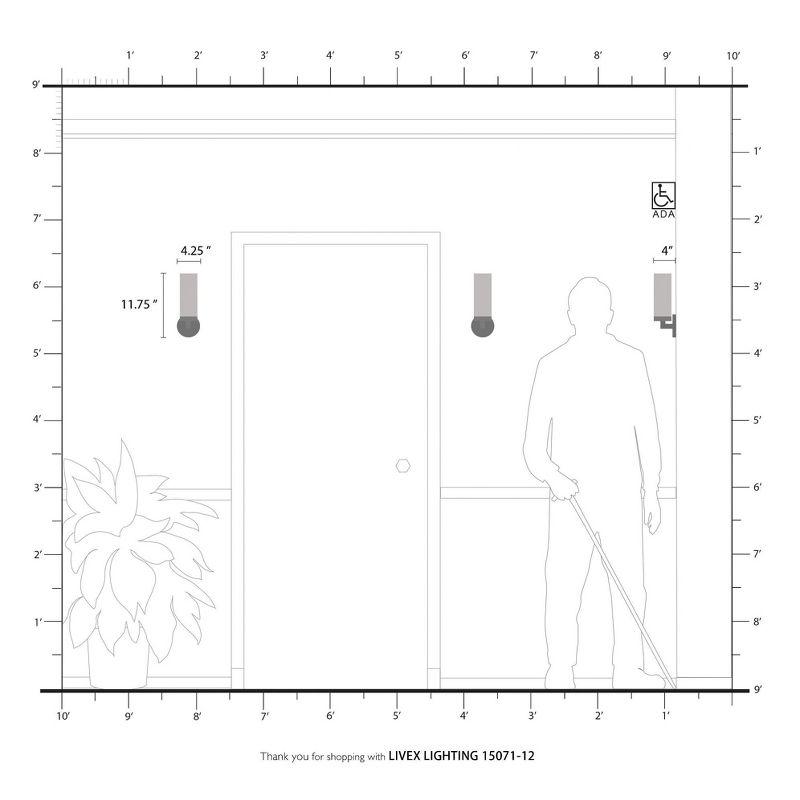 Livex Lighting Aero 1 - Light Sconce in  Satin Brass