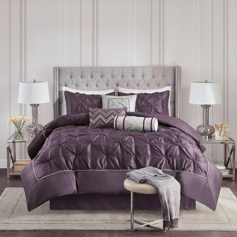 Madison Park Laurel 7 Piece Tufted Comforter Set