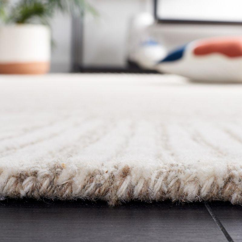 Abstract ABT478 Hand Tufted Area Rug - Natural/Ivory - 3'x5' - Safavieh .